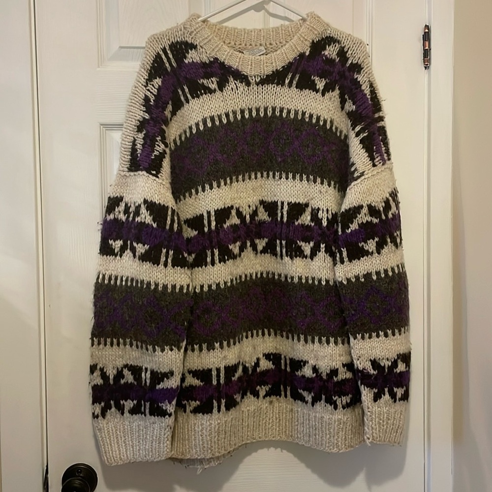 VINTAGE Alma handmade wool oversized sweater
